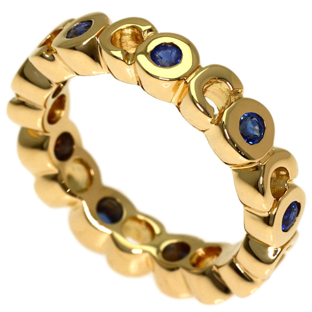 CHANEL 18k Gold Sapphire Ring